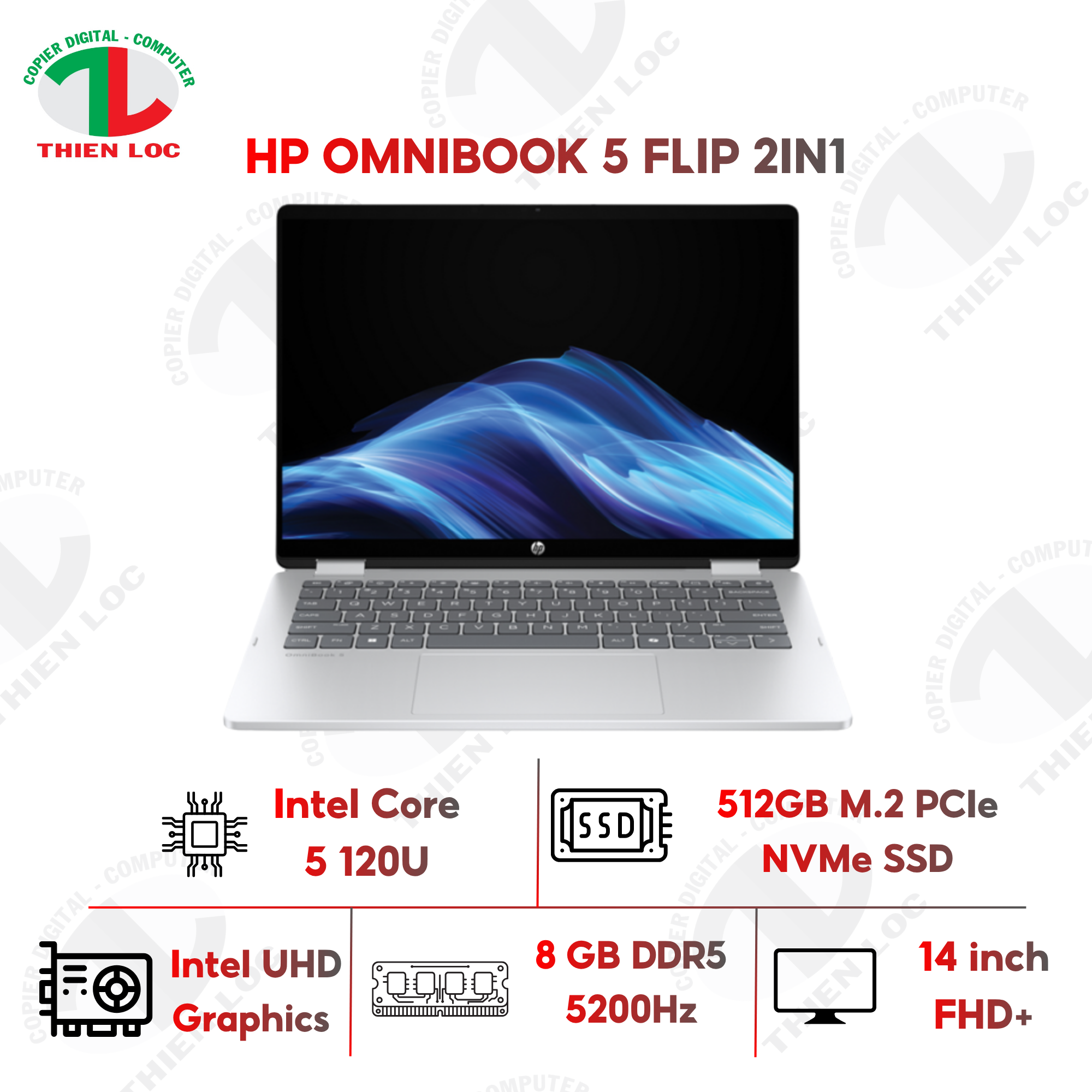 LAPTOP HP OMNIBOOK 5 FLIP 2IN1