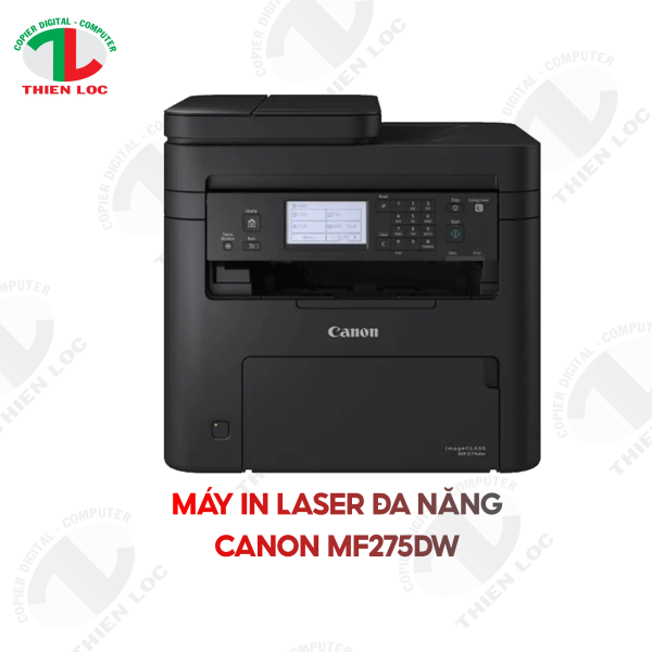 MÁY IN LASER ĐA NĂNG CANON MF275DW (A4/A5/ IN/ COPY/ SCAN/ FAX/ ĐẢO MẶT/ USB/ LAN/ WIFI)