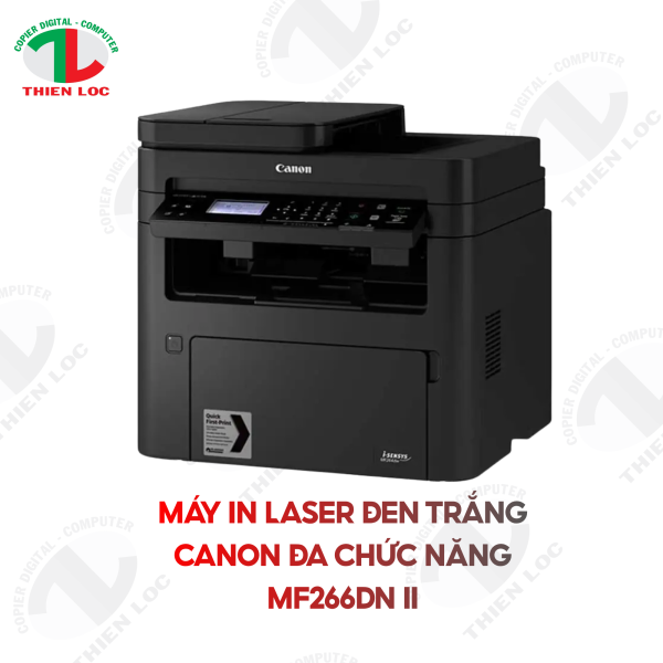 MÁY IN LASER ĐEN TRẮNG CANON ĐA CHỨC NĂNG MF266DN II (A4/A5/ IN/ COPY/ SCAN/ ĐẢO MẶT/ USB/ LAN)