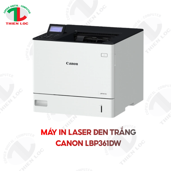 MÁY IN LASER ĐEN TRẮNG CANON LBP361DW (IN ĐẢO MẶT| A4| A5| USB| LAN| WIFI)