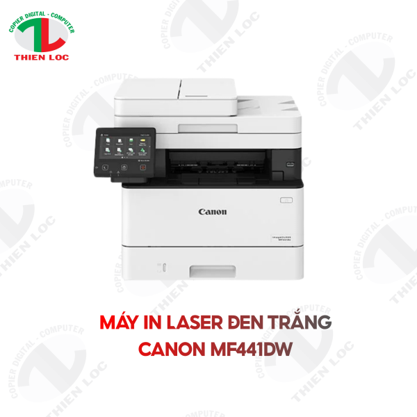 MÁY IN LASER ĐEN TRẮNG CANON MF441DW (A4/A5/ IN/ COPY/ SCAN/ ĐẢO MẶT/ ADF/ USB/ LAN/ WIFI)