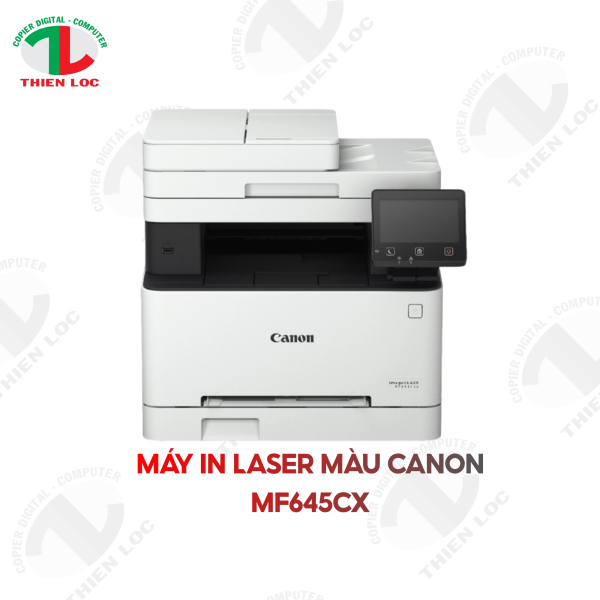 MÁY IN LASER MÀU CANON MF645CX (A4/A5/ COPY/ SCAN/ ĐẢO MẶT/ ADF/ USB/ LAN/ WIFI)