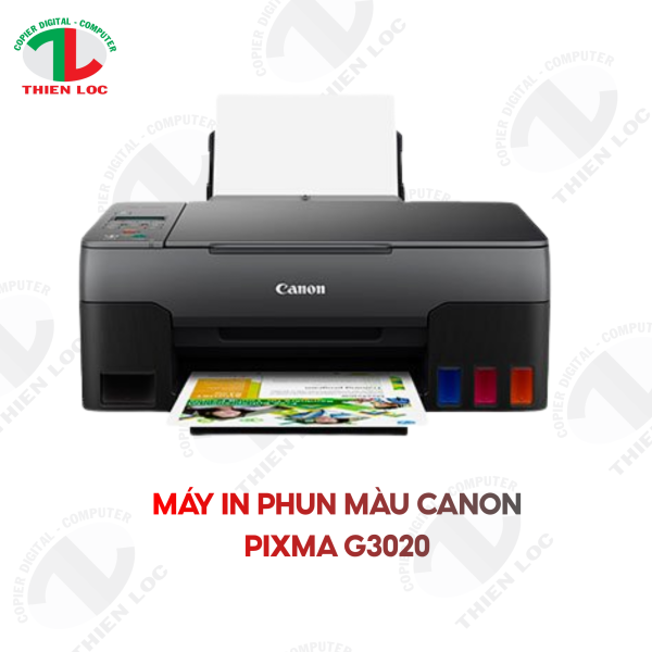 MÁY IN PHUN MÀU CANON PIXMA G3020 (IN, SCAN, COPY-WIFI) TIẾP MỰC LIÊN TỤC